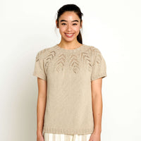 Nice and Lacy Yoke Knit Tee by Bernat Design Studio