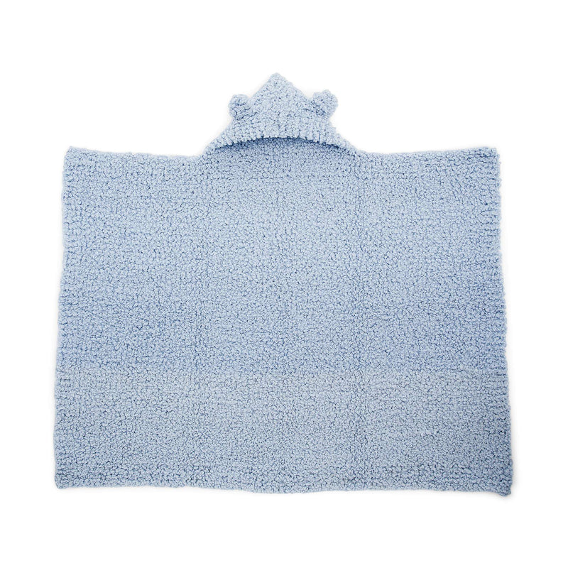 Bear-y Cute Knit Hooded Baby Blanket by Bernat Design Studio