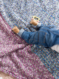 Sea Lavender Baby Blanket