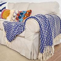Knit Modern Weave Blanket by Bernat Design Studio