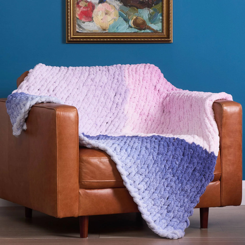 Phasing Spaces Knit Blanket