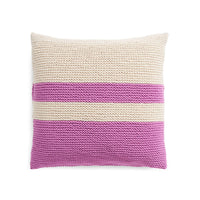Knit Square Beginner Pillow by Bernat Design Studio