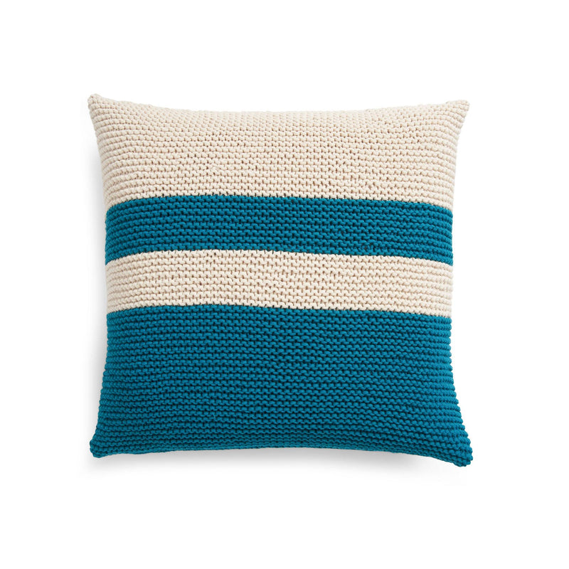 Knit Square Beginner Pillow by Bernat Design Studio