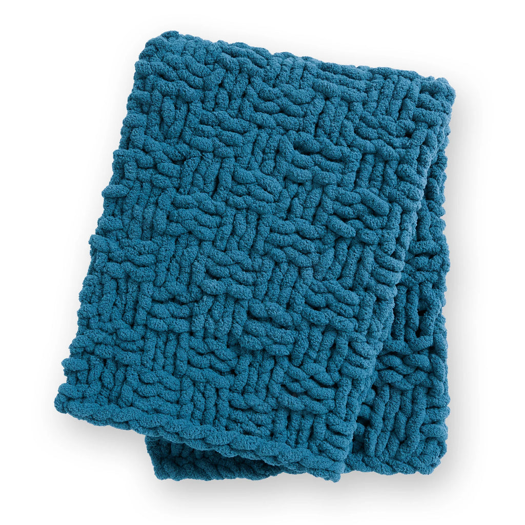 Extra Thick Basketweave Table Knit Blanket