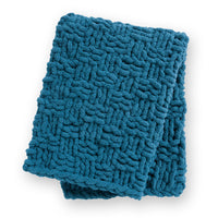Extra Thick Basketweave Table Knit Blanket
