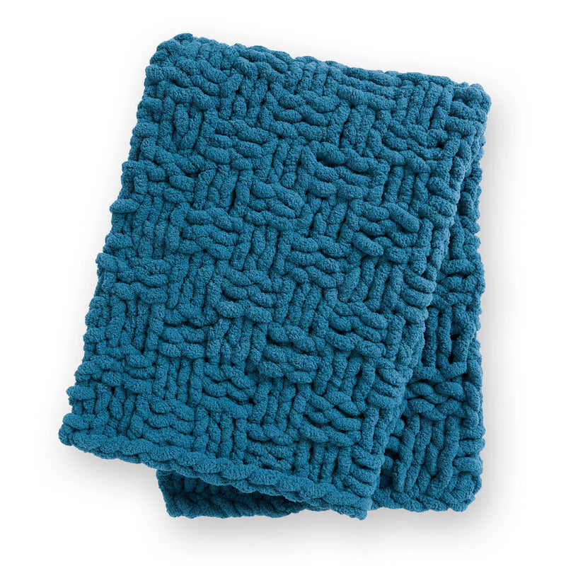 Extra Thick Basketweave Table Knit Blanket