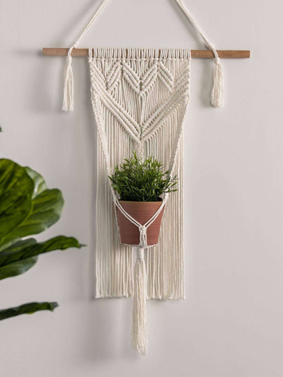 Craft Macrame Wall Hanging Planter by Bernat Design Studio
