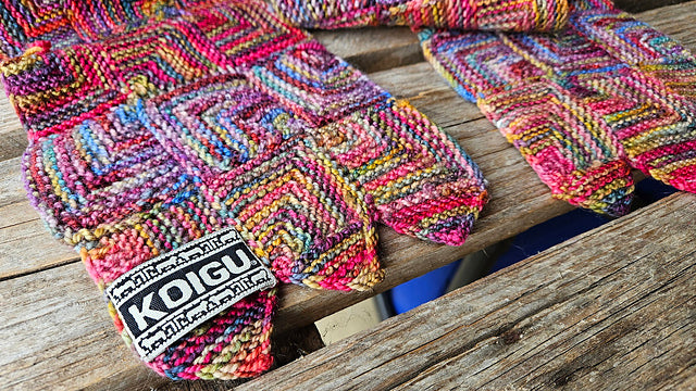 Basic Squares Scarf by Maie Landra