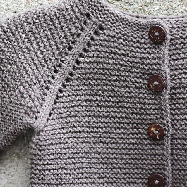 Garter Cardigan - Baby by Pernille Larsen