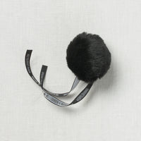 Lovafur Luxe Faux Fur Baby Pom Black Rex