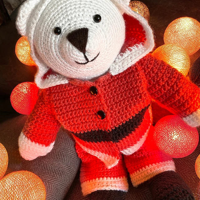 Bo Bear Santa Suit by Emma Varnam