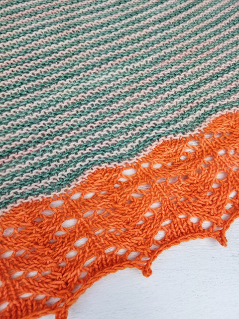Cape Cod Shawl by Plucky Knitter Design