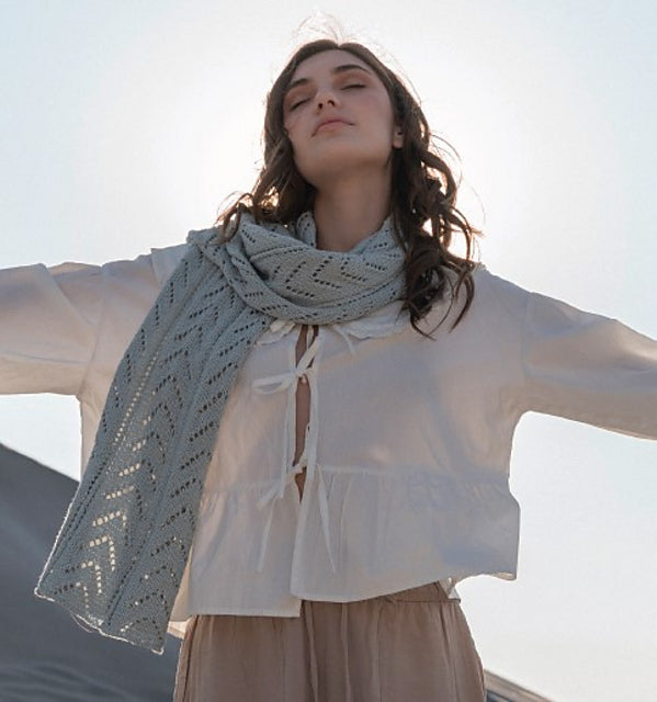 Celeste shawl by Vanessa Coscarelli Black