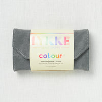 Lykke Colour 3.5" Interchangeable Circular Needle Set, Grey Denim Case