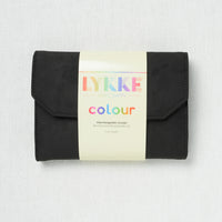 Lykke Colour 5" Interchangeable Circular Needle Set, Black Vegan Suede Case