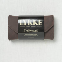 Lykke Driftwood 3.5" Interchangeable Circular Needle Set, Cacao Vegan Leather Case