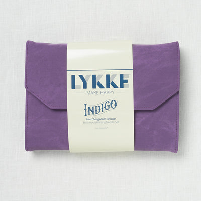 Lykke Indigo 5" Interchangeable Circular Needle Set, Violet Denim Case