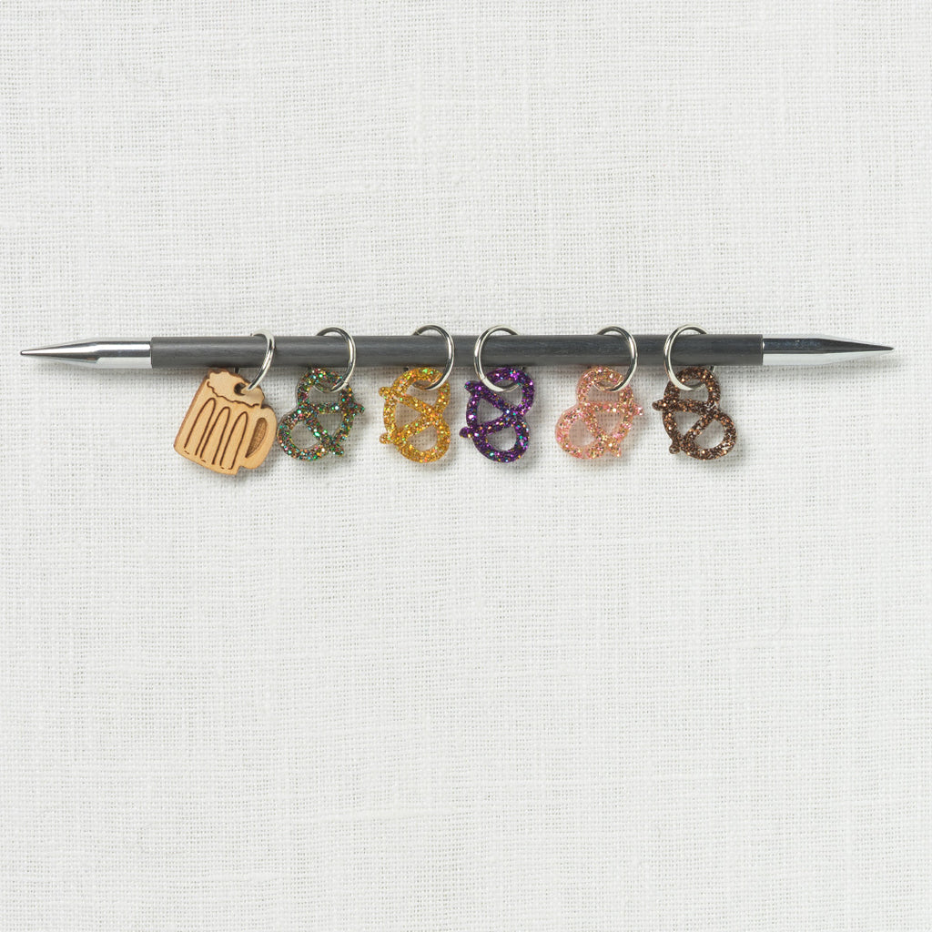 Katrinkles Pretzel & Beer Stitch Marker Set