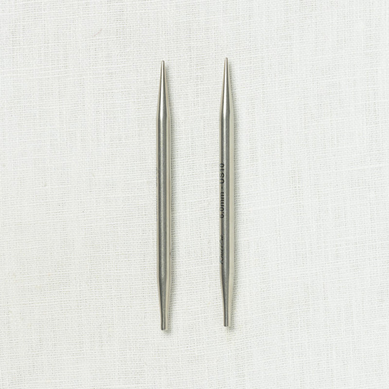 KnitPro (Knitter's Pride) Mindful Collection Lace Stainless Steel Interchangeable Needles 5" (Limited Edition)