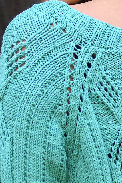Lace Cable Raglan by Deborah Newton