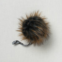Lovafur Luxe Faux Fur Pom Dark Blue Raccoon