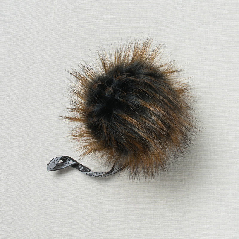 Lovafur Luxe Faux Fur Pom Dark Blue Raccoon