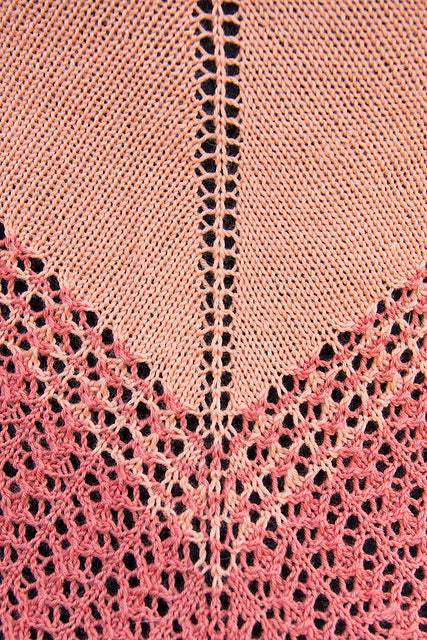 Tonal Triangle Shawl by Nancy Lekx