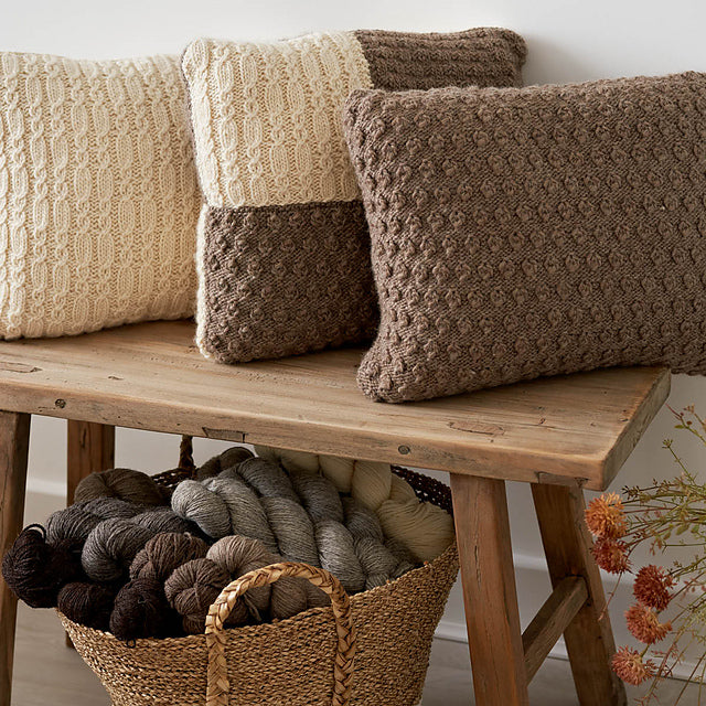 Patchwork Blanket & Cushions by Jenny Watson