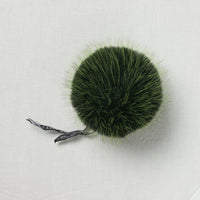 Lovafur Luxe Faux Fur Pom Green Harlequin