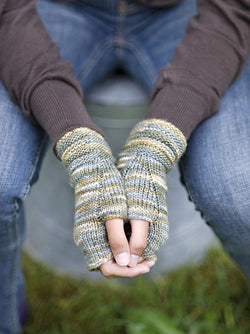 Welted Fingerless Gloves by Kit Hutchin