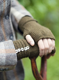 Welted Fingerless Gloves by Kit Hutchin