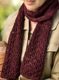 English Mesh Lace Scarf by Churchmouse Yarns and Teas