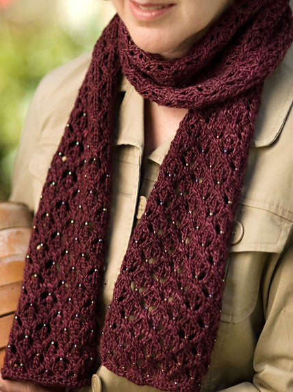 English Mesh Lace Scarf by Churchmouse Yarns and Teas