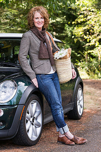 Walking Rib Cowl & Muffler by Churchmouse Yarns and Teas