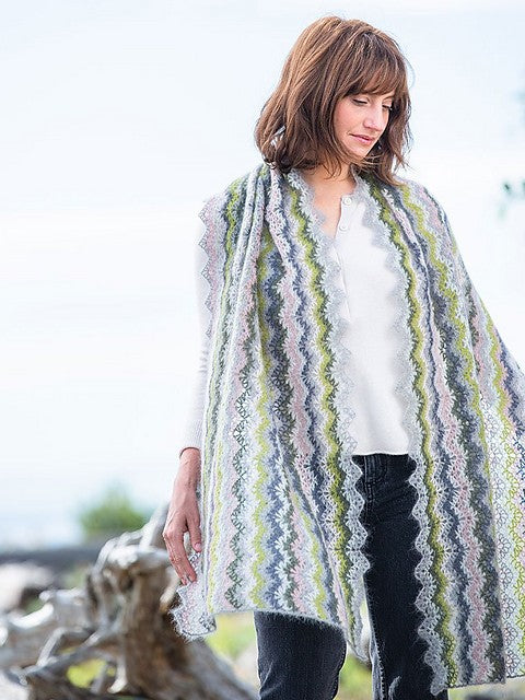 Vintage Wrap & Scarf by Churchmouse Yarns and Teas
