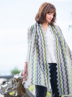 Vintage Wrap & Scarf by Churchmouse Yarns and Teas
