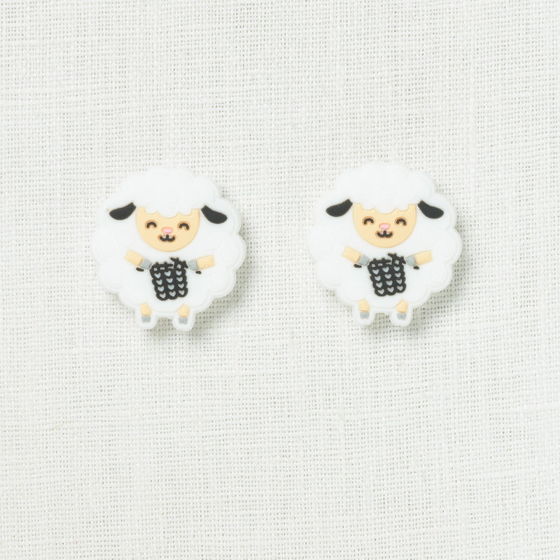 Fox & Pine Small Needle Stitch Stoppers, Knitting Sheep