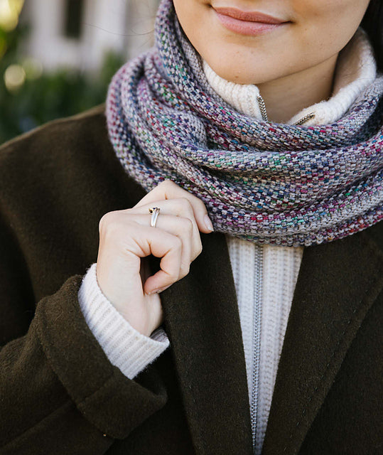 Linen Stitch Scarf & Loop by Churchmouse Yarns and Teas