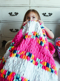 Sassy Stripes Throw (Crafts) by Lion Brand Yarn