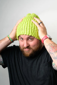 InstaKnit™ Sideways Hat (Knit) by Lion Brand Yarn
