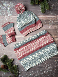 Fair Isle Cowl (Knit) by Lion Brand Yarn