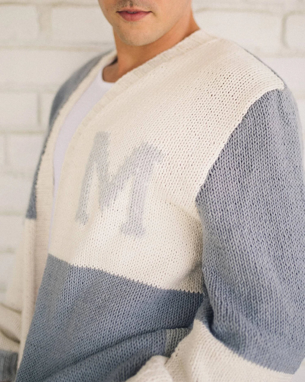 Letter Sweater (Knit) by Lion Brand Yarn
