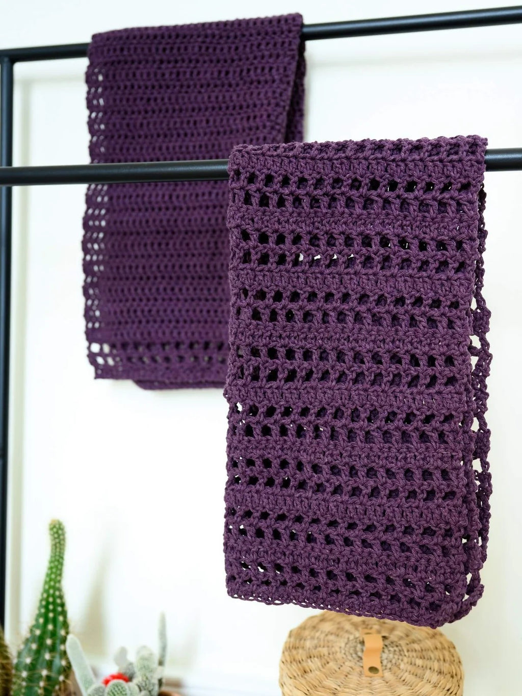 Kitchen Towel Set (Crochet) by Lion Brand Yarn