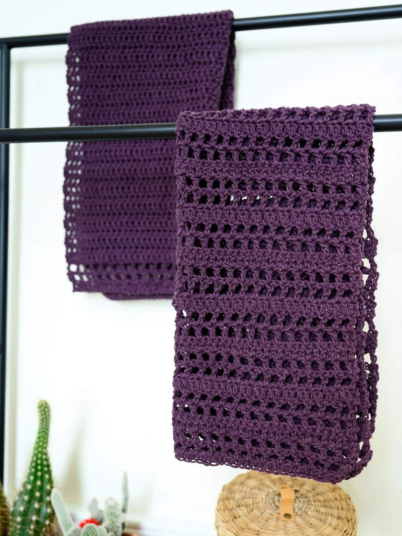 Kitchen Towel Set (Crochet) by Lion Brand Yarn