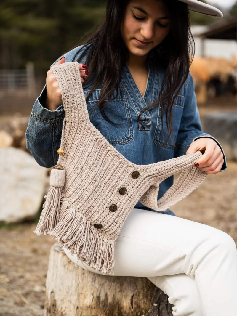 Knot Bag (Crochet) by Lion Brand Yarn