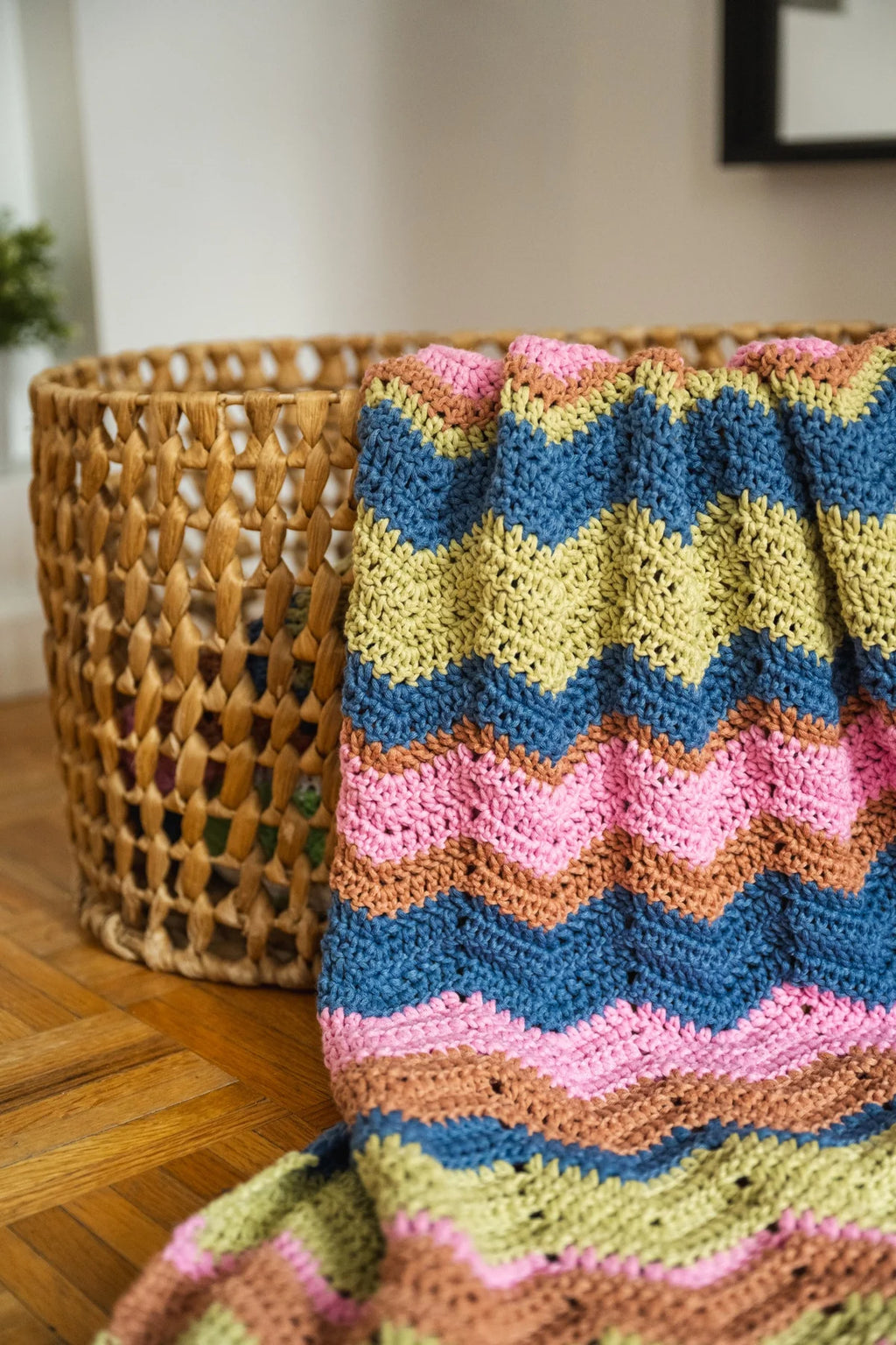 Striped Ripple Afghan (Crochet) by Lion Brand Yarn