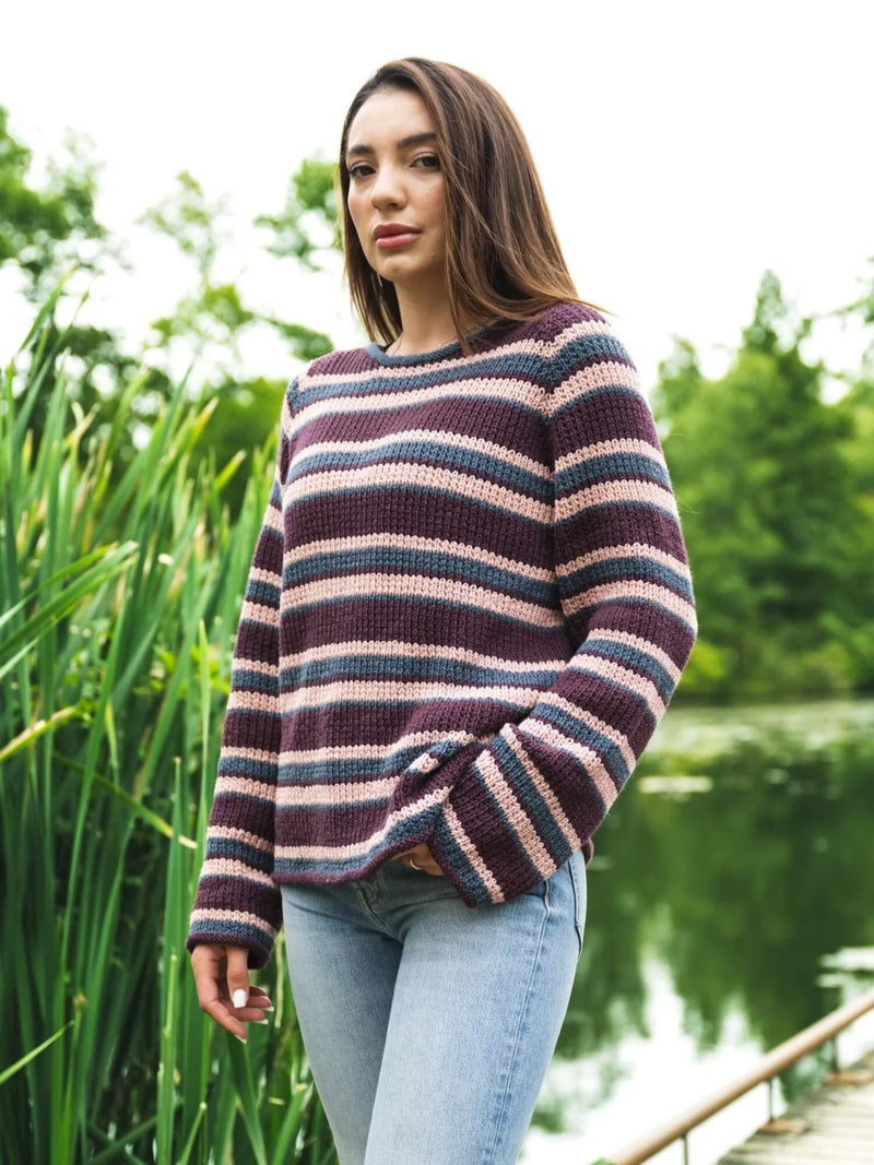 Leeward Pullover (Knit) by Lion Brand Yarn