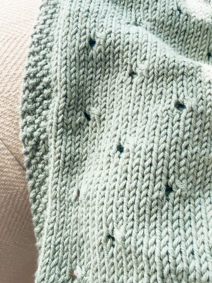 Simple Eyelet Shawl (Knit) by Lion Brand Yarn