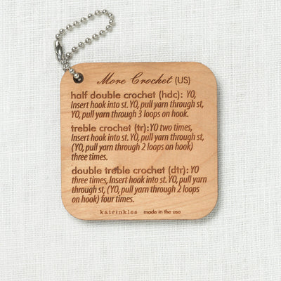 Katrinkles More Crochet Instruction Fob