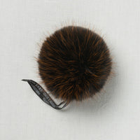 Lovafur Luxe Faux Fur Pom Orange Harlequin